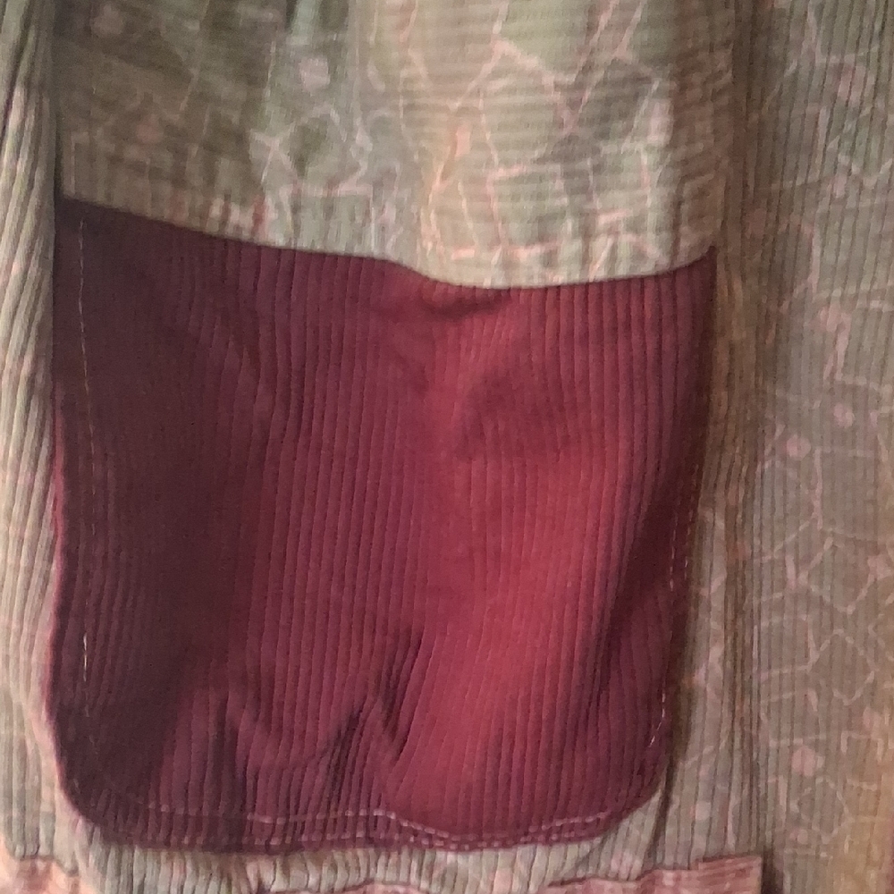 Boho Patchwork Hooded 1970s 80s Jacket in Earth Tones - Picture 12 of 16
